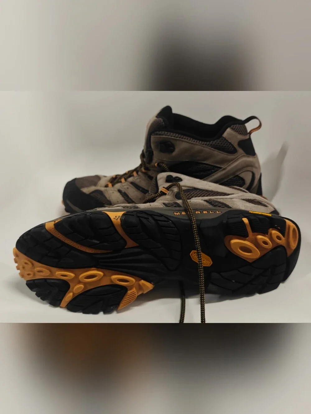 Merrell Moab 2 Mid Ventilator Hiking Boots Men’s Size 14 Walnut Brown Trail Shoe